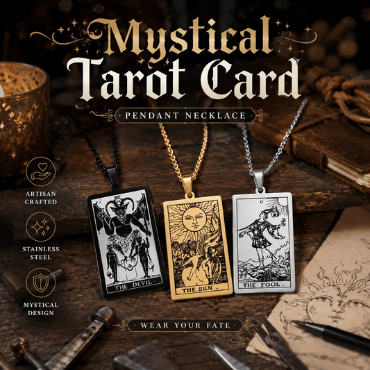 🔥Last Day 49% OFF - 🔮 Mystical Tarot Card Pendant Necklace