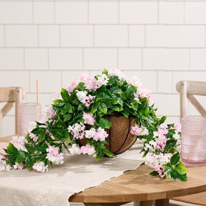 ✈️🌺Faux Crepe Myrtle Hanging Baskets – Ultra-Realistic🌸✨