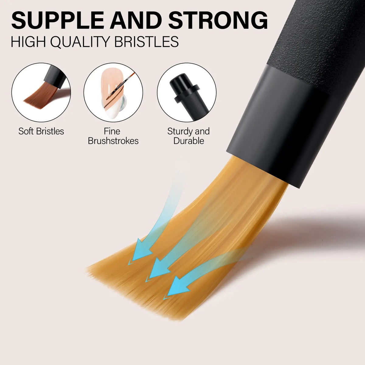 🎨 Aillsa Nail Art Brush Set ✨｜DIY Manicure Fun with 12 Replaceable Tips