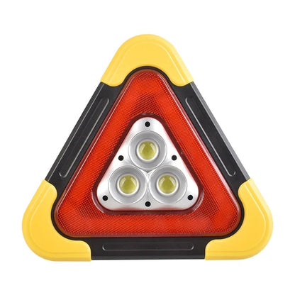 🔥2 in 1 Solar powered triangle roadside warning light
