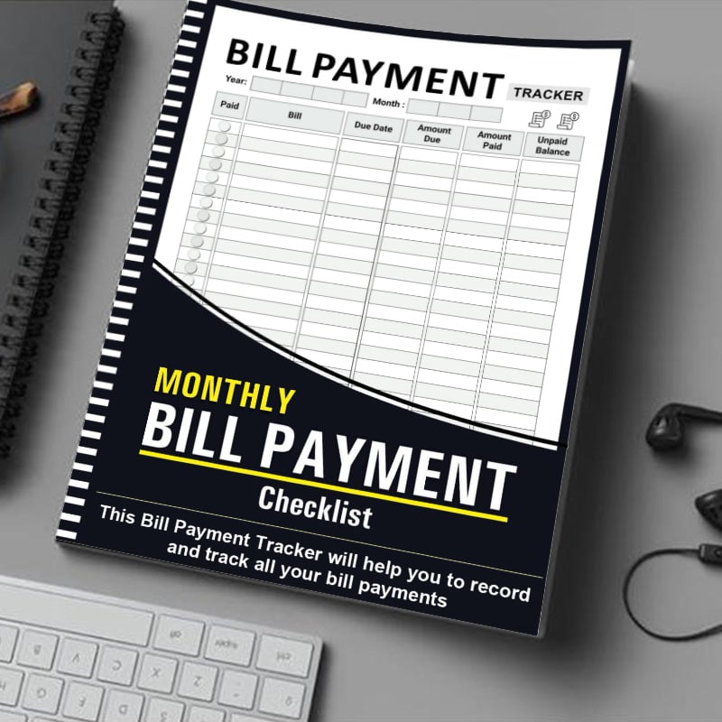 🔥Bill Tracker Notebook🎁