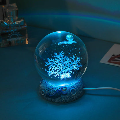 🔥Last 4 hours Sale: Save 50% -Ocean Animal Crystal Ball Night Light