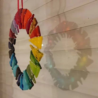 🔥LAST DAY 50% OFF - 🌈✨Rainbow wreath suncatcher