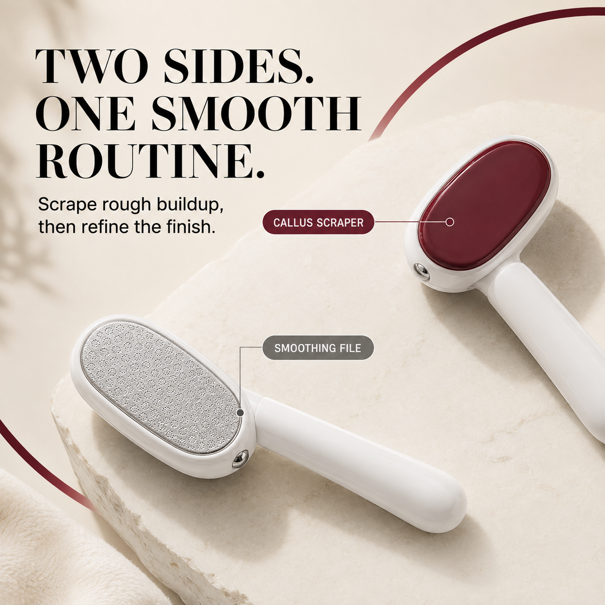 Dual‐Sided Foot Callus Remover, Replaceable Stainless Steel Blade Foot Scraper 🦶