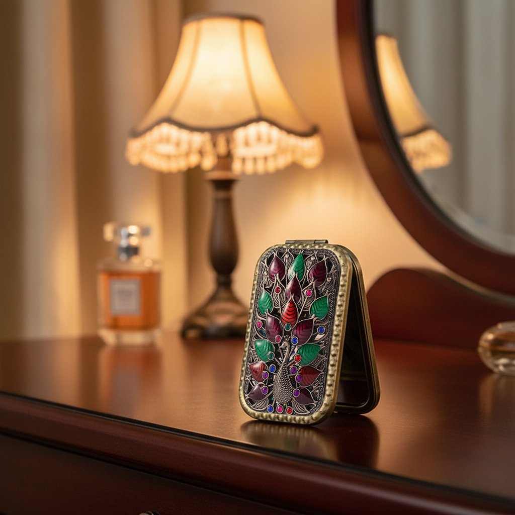 🔥Last Day 49% OFF - ✨Vintage Charm Compact Mirror