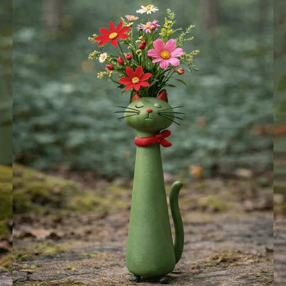 🔥Last Day 49% OFF - 😻Handcrafted Quirky Cat Vase