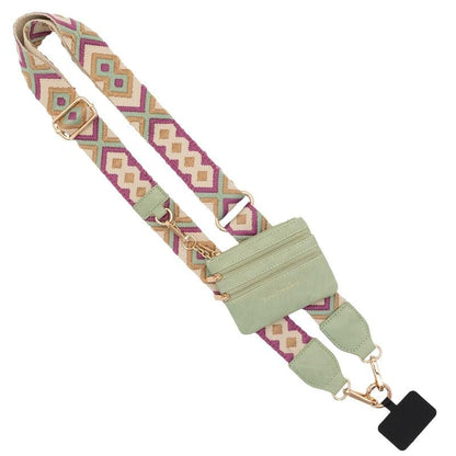 Phone Strap with Zippered Pouch💖Beautiful💖Comfortable💖Adjustable