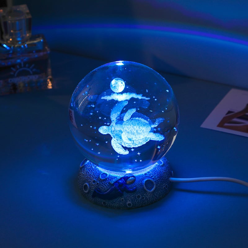 🔥Last 4 hours Sale: Save 50% -Ocean Animal Crystal Ball Night Light