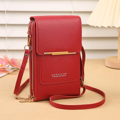 🔥LAST DAY 50% OFF - 👛📱 Dopamine Color Touchscreen Crossbody Phone Wallet