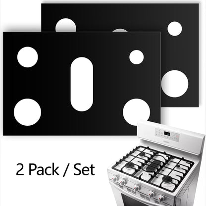 🧽4-Piece Reusable Non-Stick Gas Stove Burner Covers – Heat-Resistant & Washable