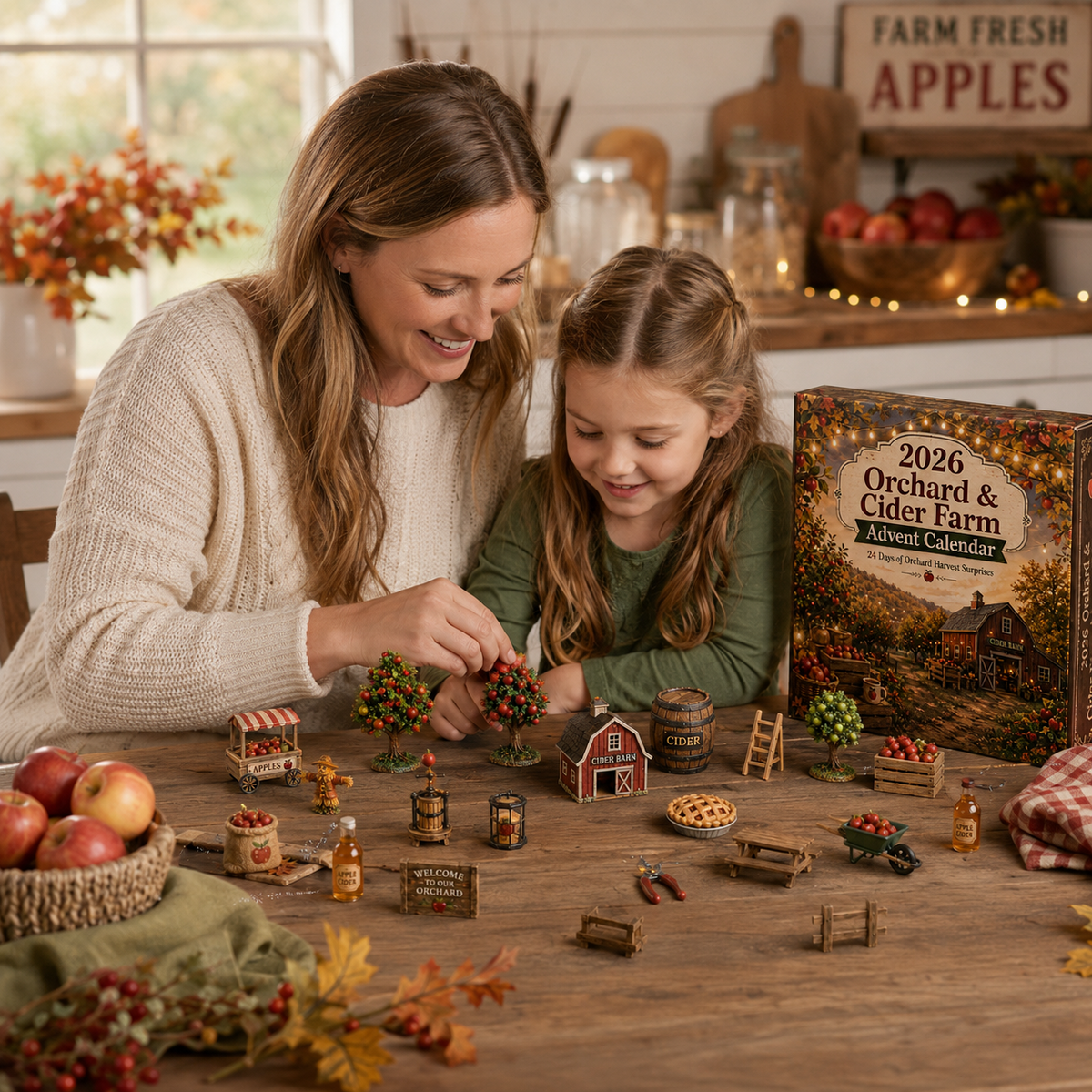 2026 Apple Orchard Advent Calendar 🍎🌾 – 24 Days of Cozy Farmhouse Surprises