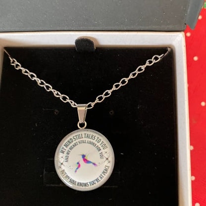 ❤️‍🔥Last Day - My Mind Still Talks To You Memorial Necklace, In Memory Of Gift💕