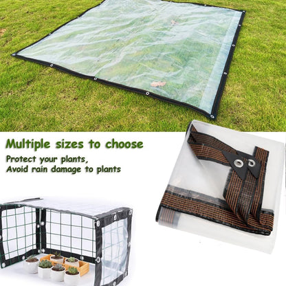 Clear Waterproof PE Tarp, Transparent Outdoor Cover with Metal Grommets🛡️