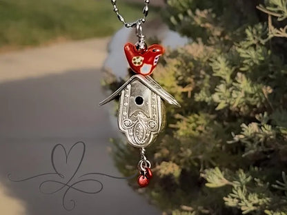 🐦The 1925 “Normandy" Birdhouse • Made from the Hollow Handles of Silver-plated Knife✨