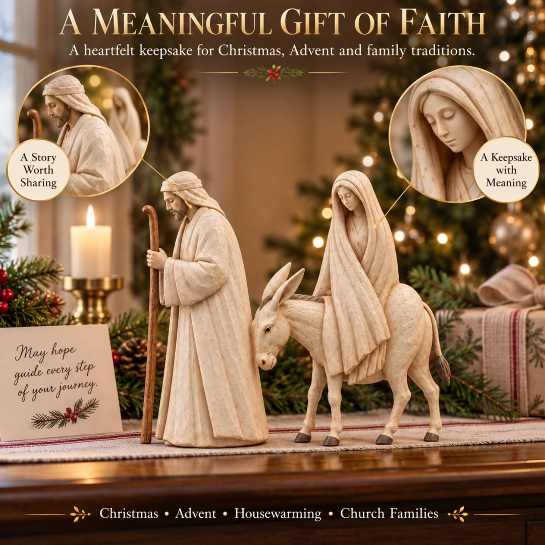 🔥Last Day 49% OFF - ✝️Journey to Bethlehem Nativity Figurine Set