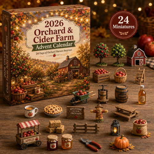 2026 Apple Orchard Advent Calendar 🍎🌾 – 24 Days of Cozy Farmhouse Surprises