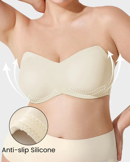 Full Support Non-Slip Convertible Bandeau Bra