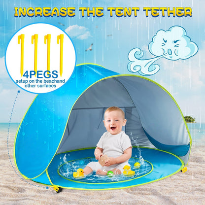 🔥Last Day 49% OFF - 🏖 Portable Uv-Resistant Baby Beach Tent