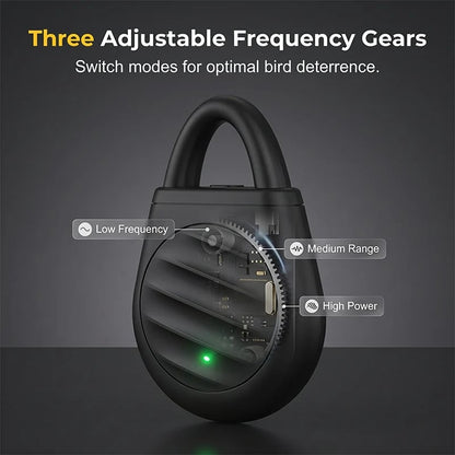 🔥Limited time offer！🐦No more trouble from birds, beasts and locusts！Portable Ultrasonic Bird Repellent Keychain