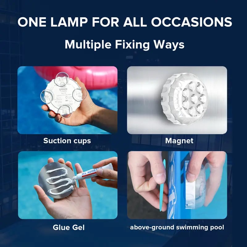 🌟💧 Swimming pool RGB lights – IP68 Waterproof Underwater Light, 3X Brighter, 20 Colors & RF Remote 🌈🎮