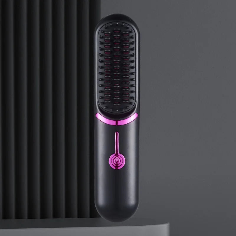 Cordless straightening and curling brush 2 in 1