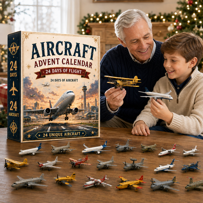 🎄Last Day 49% OFF – ✈️ Aircraft Advent Calendar 2026 | 24 Days of Flight with 24 Unique Miniature Airplanes, Jets & Aviation Collectibles 🎄🎁