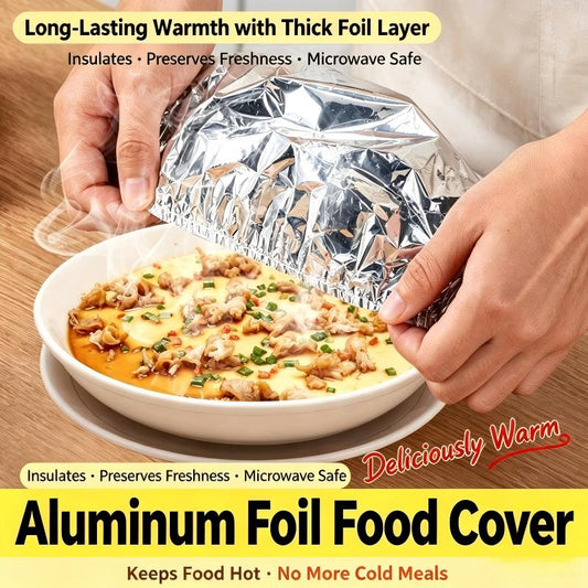 Aluminum Foil Food Insulation Cover for Table Heat Preservation and Freshness