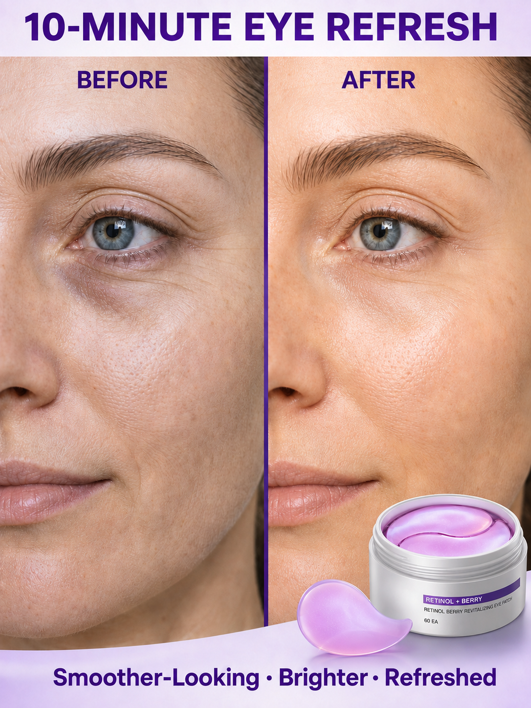 💖 Retinol Berry Eye Patches — Brighter, Plumper-Looking Eyes ✨