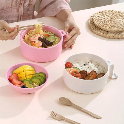 Microwave Safe Ramen Bowl with Lid for Instant Noodles