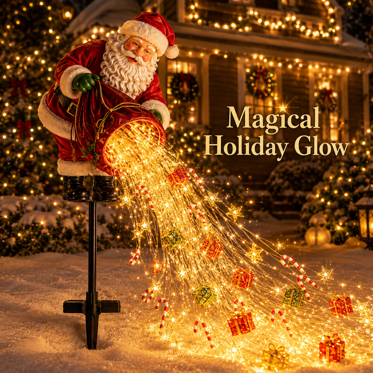 🎁49% OFF🎁 Santa’s Magic Pour™ – Flowing LED Christmas Garden Light