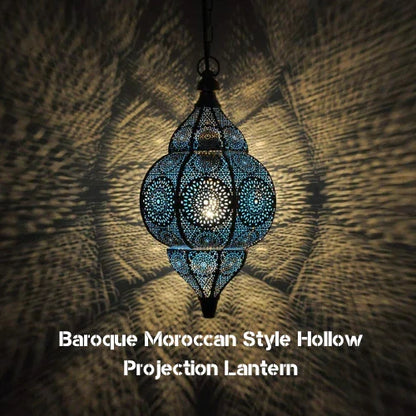 Luxury Baroque Moroccan Style Hollow Projection Lantern