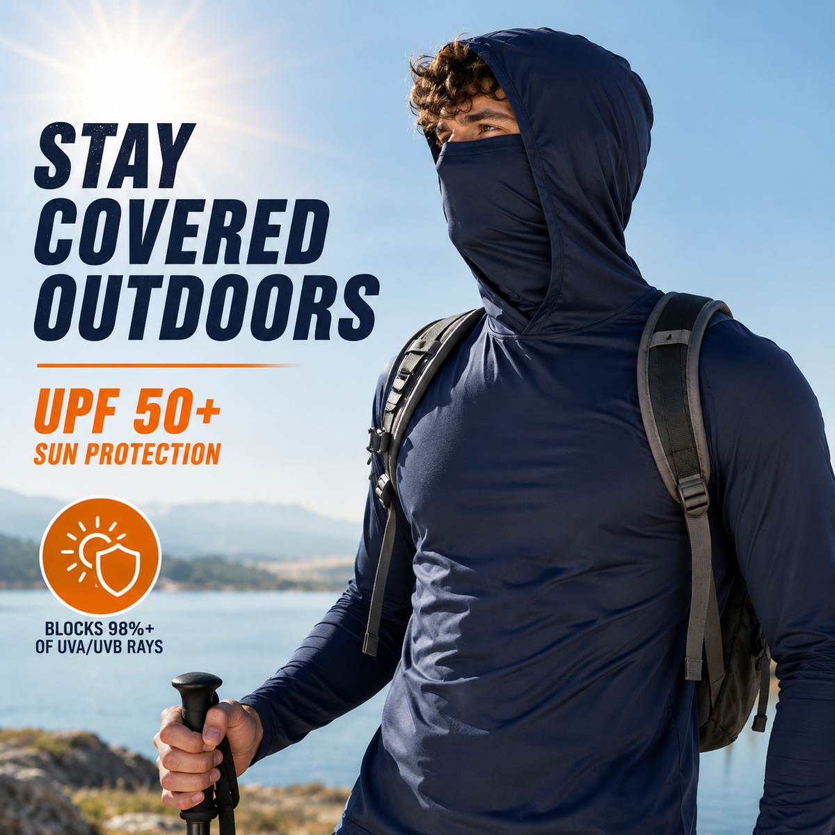 UPF 50+ Protection | Lightweight Active Hoodies for Men – Breathable, Quick-Dry & Built for The Outdoors