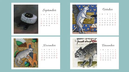 🔥Last Day 50% OFF - Ugly Cats In Renaissance Paintings 2026 Calendar