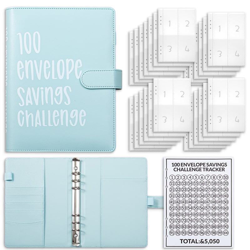 🔥LAST DAY 50% OFF✉️100 Envelope Savings Challenge Book