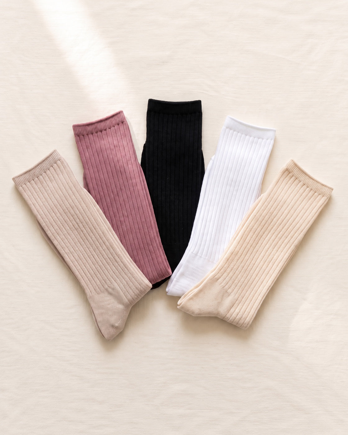 The Ribbed Lounge Socks — 5-Pack