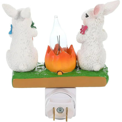 🔥Last Day 50% OFF - 🐰✨2026 Easter Bunny Bonfire Flashing Night Light