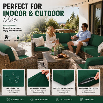 🪑 Stretch Sofa Cushion Covers Set (4 / 8 / 12 PCS) 🔥