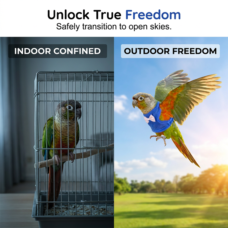 🔥⏰⏳🔥Parrot Flight Harness with Leash