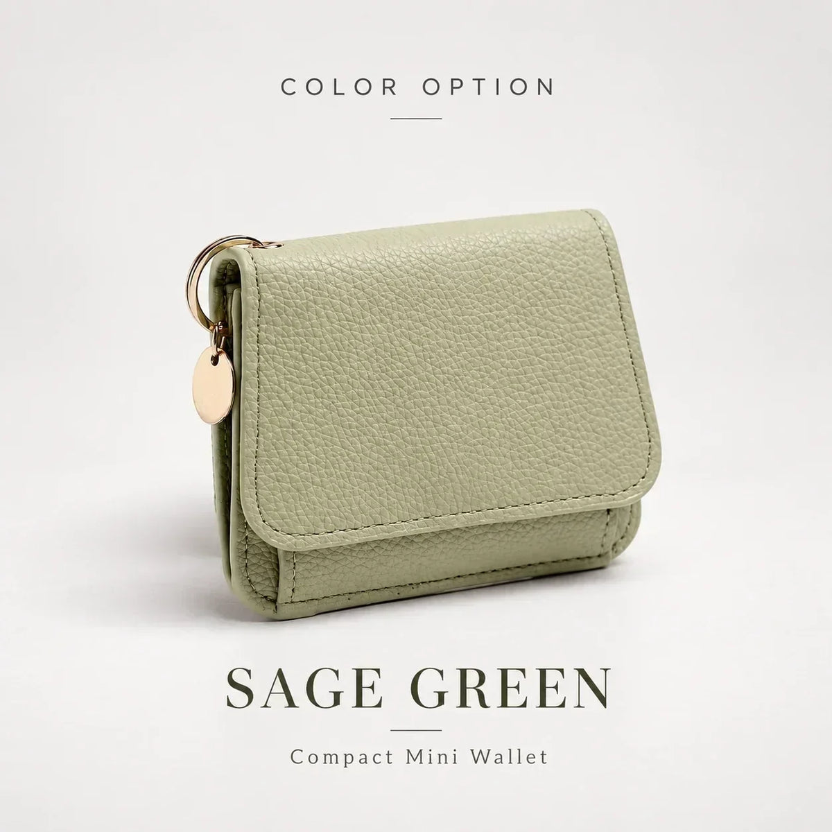 ✨Compact PU Leather Card Wallet with ID Window & Coin Pocket