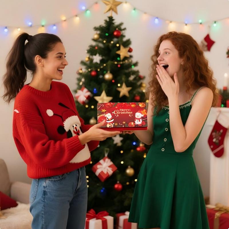 Foldable 6-Slot Christmas Red Envelope