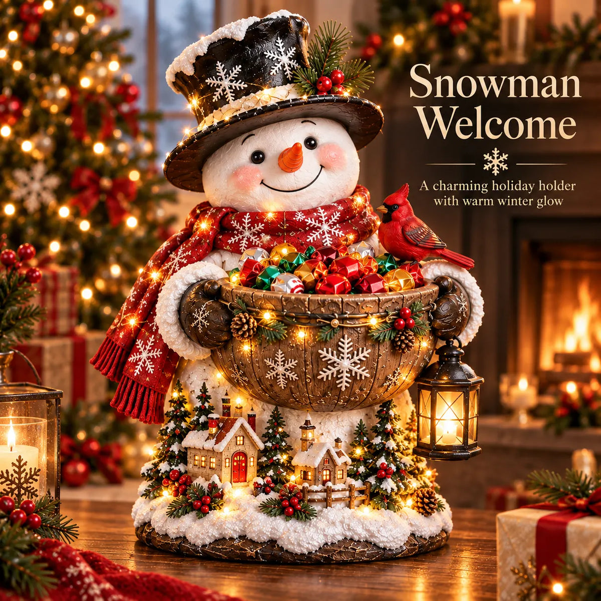 ✨Last Day 50% OFF✨ Lighted Christmas Candy Bowl Collection – 5 Festive Holiday Designs