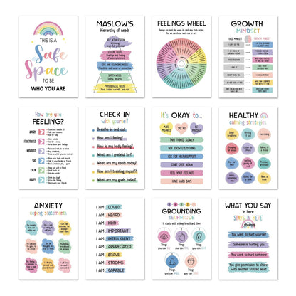 🔥Last Day 49% OFF❤️12 Pcs Calming Corner Posters