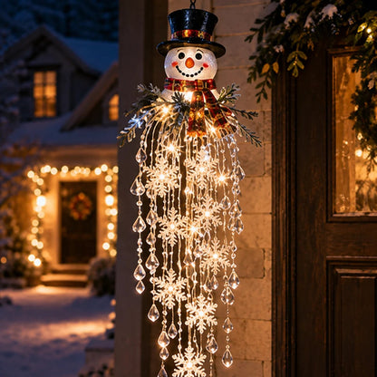 ✨ Limited-Time 45% OFF | Crystal Cascade Christmas Hanging Light – Magical Porch Glow