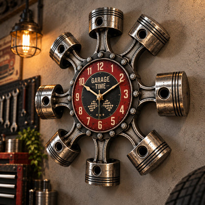 Piston Garage Wall Clock(Piston Garage Wall Clock