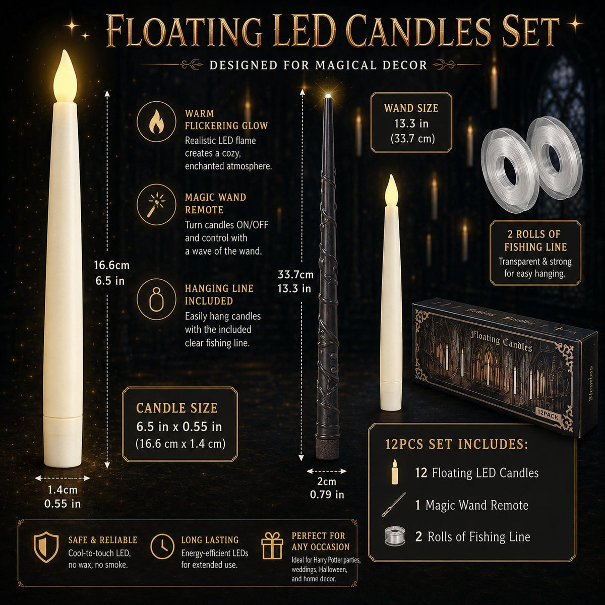 ✨ Floating Candles That Light Up Like Magic 🪄