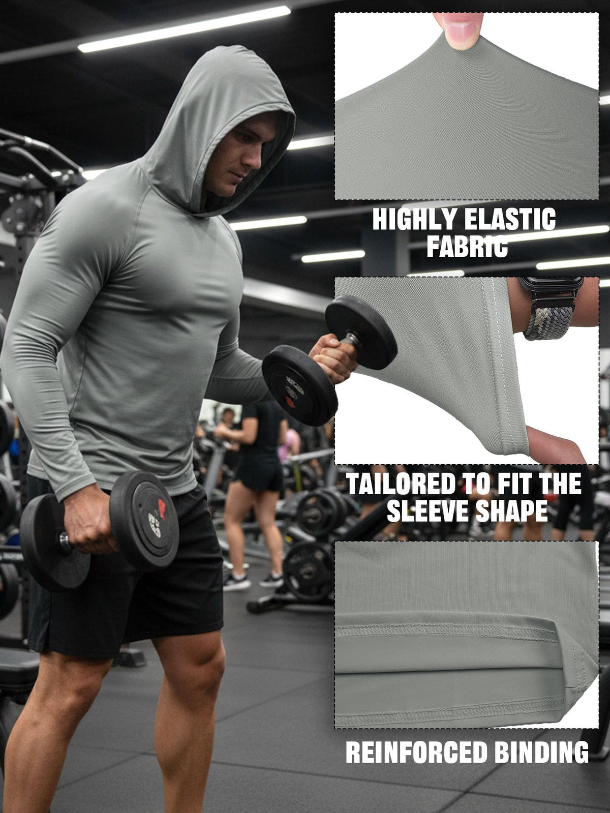 ⚡Hot Sales 49% OFF🔥Men's Athletic Hooded Long Sleeves