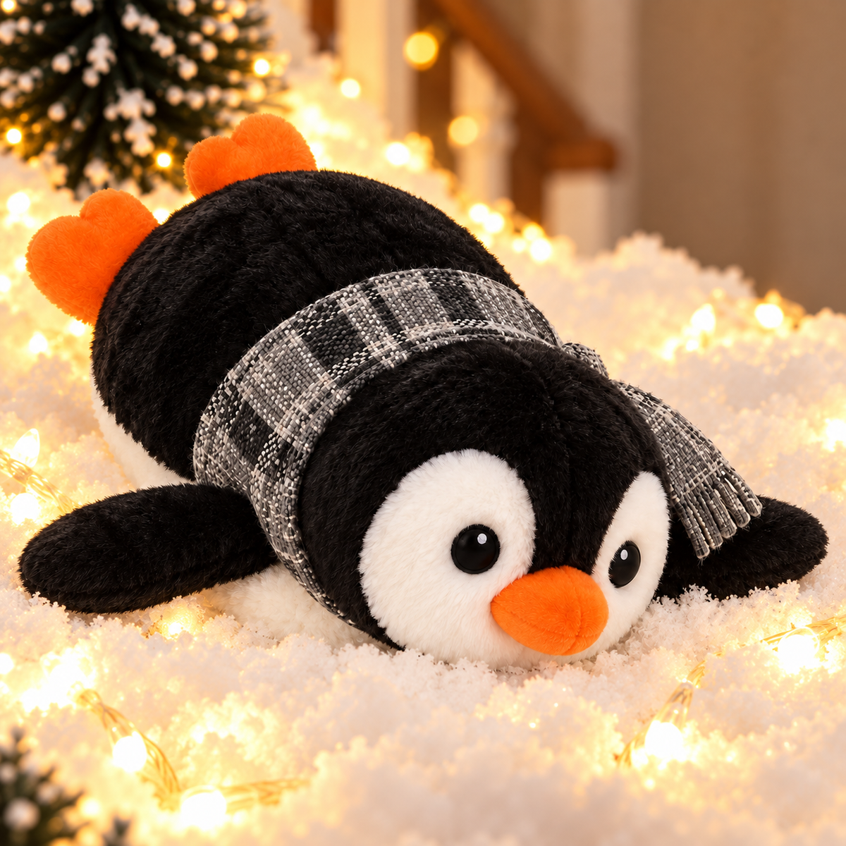 🔥Hot Sale 40% OFF🔥Playful Penguin Snowy Stair Railing Decor