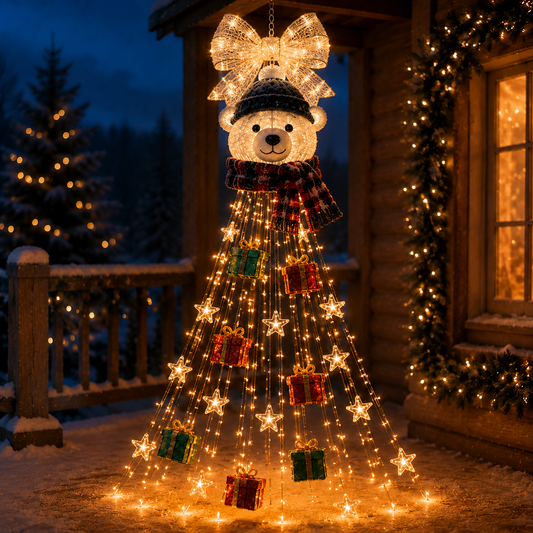 🎄Last day for 50% off🎄-Polar Bear Starfall Christmas Light