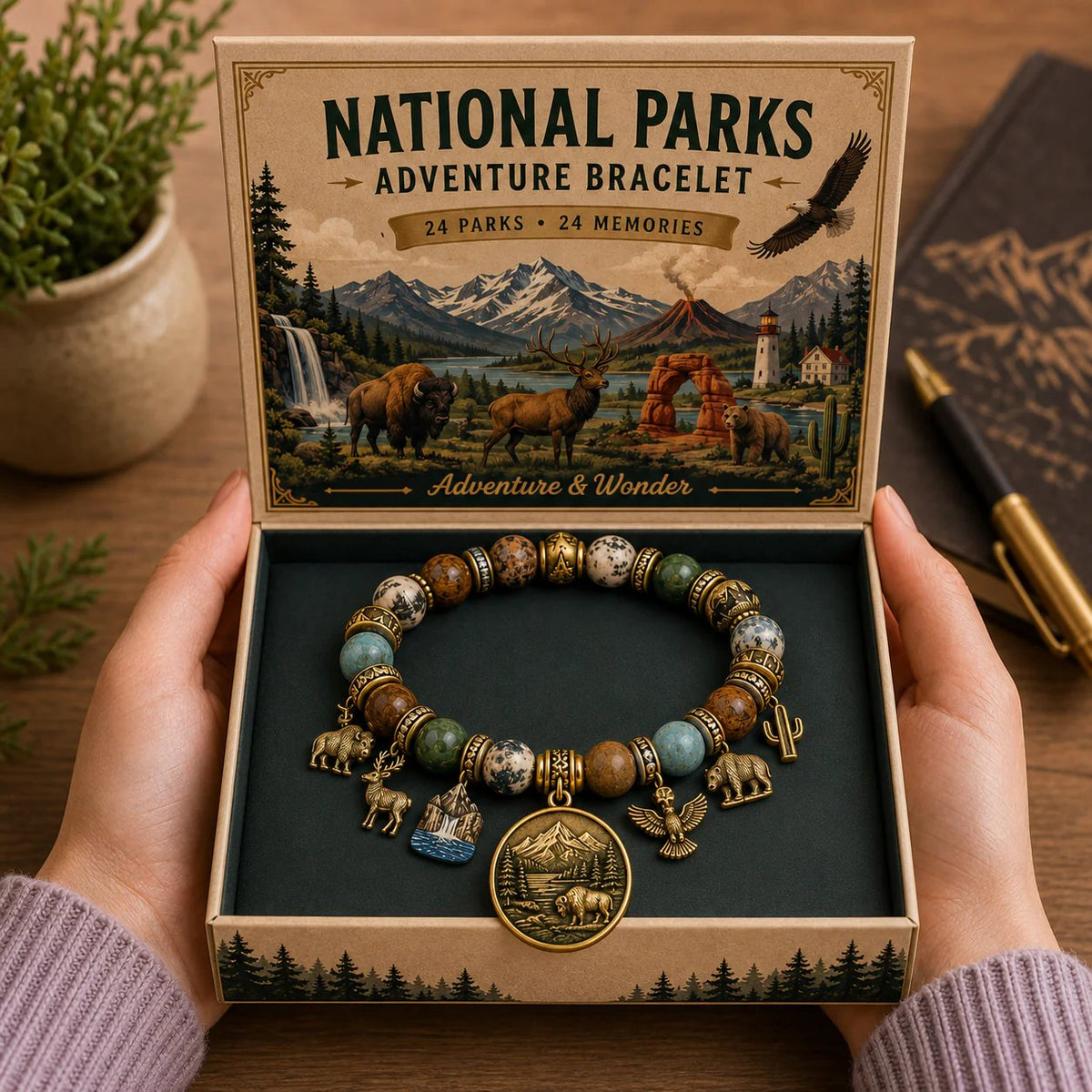 🔥 Last Day 69% OFF – 🏞️🙏 National Nature Park Faith Bracelet – Faith Meets Adventure