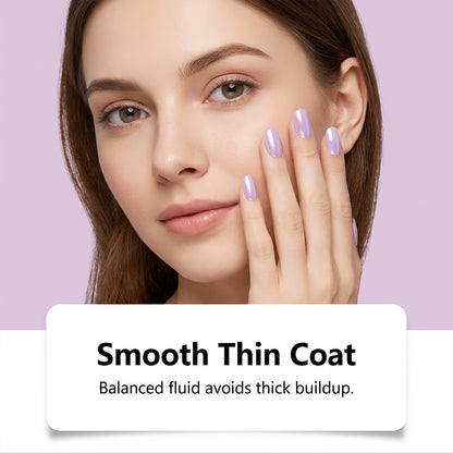 📢📢50% OFF !! ⏰Lilac Glossy Mirror Nail Strengthener✨